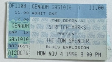 The Jon Spencer Blues Explosion - The Odeon, Cleveland Flats, US (4 November 1996)