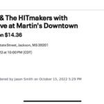 Jon Spencer & The HITmakers - Martin's, Jackson, MS, US (15 October 2022)