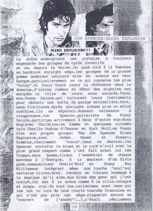 The Jon Spencer Blues Explosion - Kalimero: Blues Explosion (PRESS, FRANCE) - Page 1 The Jon Spencer Blues Explosion - Kalimero: Blues Explosion (PRESS, FRANCE) - Page 1