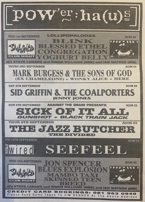 The Jon Spencer Blues Explosion - The Powerhaus, London, UK (16 September 1993) The Jon Spencer Blues Explosion - The Powerhaus, London, UK (16 September 1993)