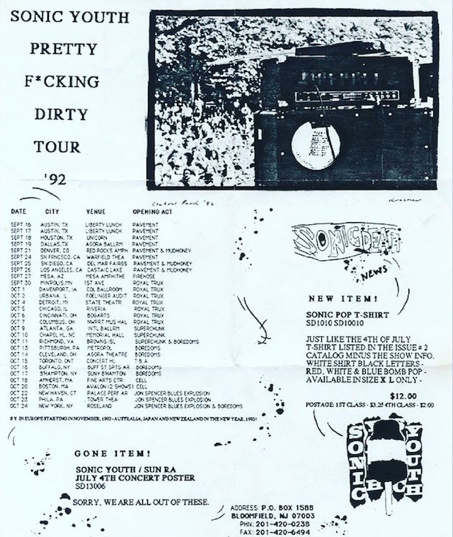 The Jon Spencer Blues Explosion - Tower Theatre, Upper Darby, PA, US (23 October 1992)
