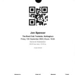 Jon Spencer - The Boat Club, Nottingham, UK (13 September 2024)