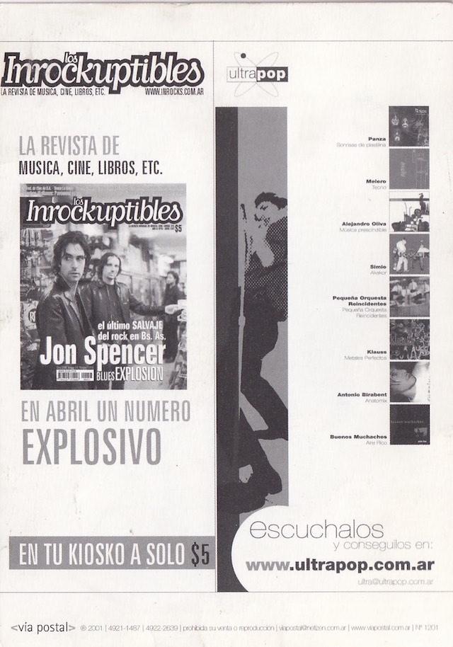The Jon Spencer Blues Explosion - Cemento, Buenos Aires, Argentina (19 April 2001)