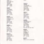 Fall '00 Tour (TOUR ITINERARY, US)