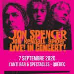 L'Anti Bar & Spectacles, Québec, QC, Canada (7 September 2026)