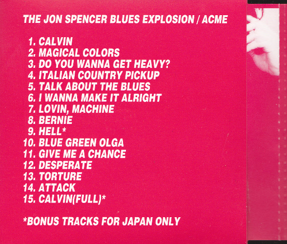 The Jon Spencer Blues Explosion – Acme [Promo] (CD, JAPAN) | Pop ...