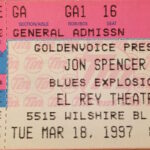 The Jon Spencer Blues Explosion - El Rey Theatre, Los Angeles, CA, US (18 March 1997)