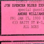 Ziggy's, Winston-Salem, NC, US (15 January 1999)