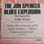 100 Club, London, UK (8 February 2002)