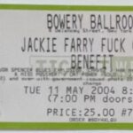 Jackie Farry Fuck Cancer Benefit @ Bowery Ballroom, New York City, NY, US (11 May 2004)