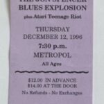 Metropol, Pittsburgh, PA, US (12 December 1996)