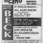 Metro Theatre, Sydney, Australia (19/20 August 1994)