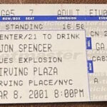 The Jon Spencer Blues Explosion - Irving Plaza, New York City, NY, US (8 March 2001)